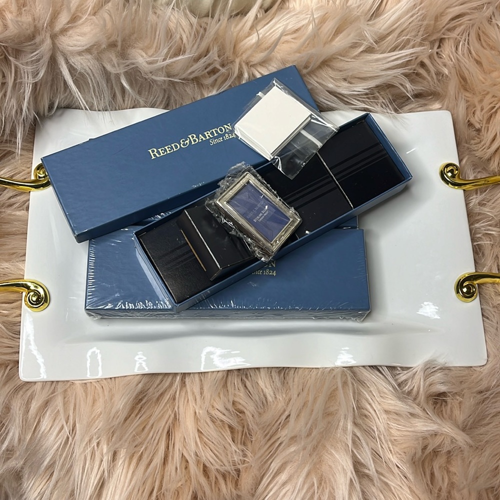 REED & BARTON STERLING SILVER PLACE CARDS